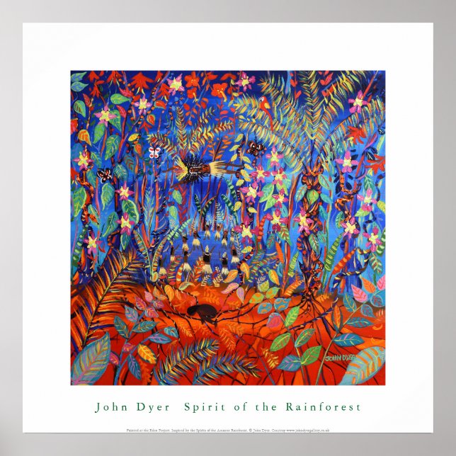 Póster Poster de arte: El espíritu de la selva tropical a (Frente)