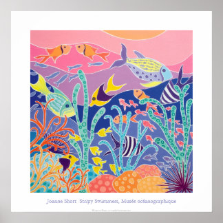 Póster Poster de Arte: El museo de natación en huelga oce