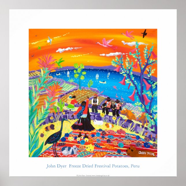 Póster Poster de Arte: Festival de papas Isla Taquile (Frente)