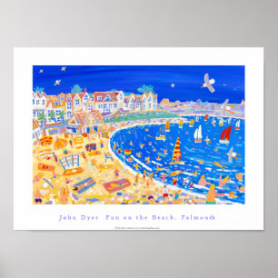 Póster Poster de arte: Gylly Beach Cafe. "Diversión en la