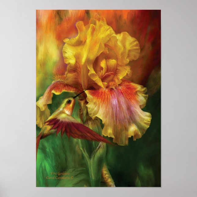 Póster Poster de arte/imprenta de diosa del fuego (Frente)