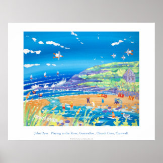 Póster Poster de Arte: Jugando en el río, la quebrada de