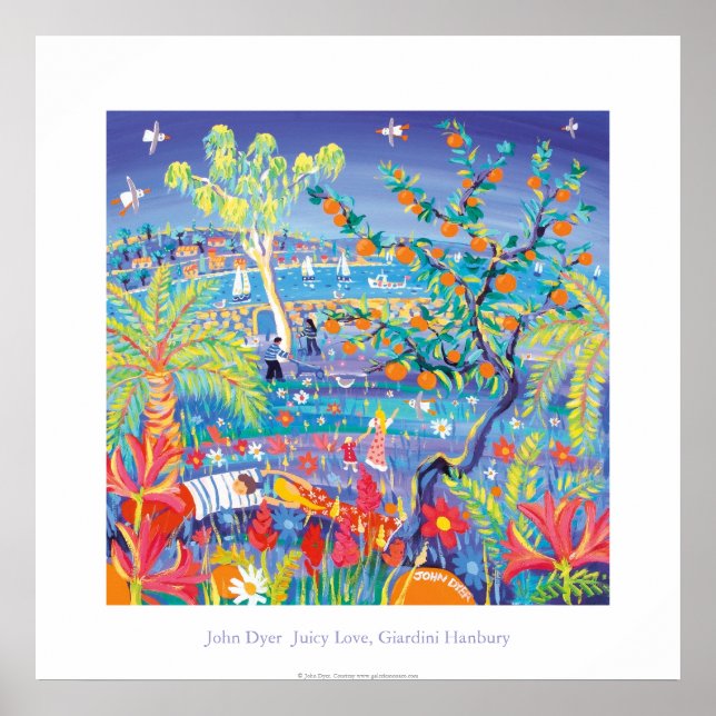 Póster Poster de Arte: Juicy Love, Giardini Hanbury Itali (Frente)