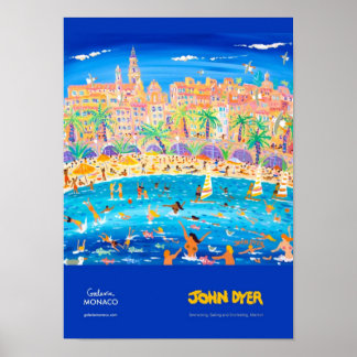 Póster Poster de Arte: Natación, vela y buceo libre, Ment