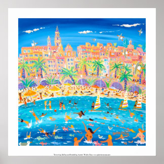 Póster Poster de Arte: Natación, vela y buceo libre, Ment