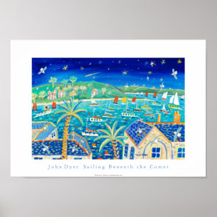 Póster Poster de Arte: Navegando por debajo del cometa