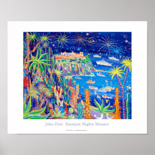 Póster Poster de Arte: "Noches Exoticas, Mónaco"