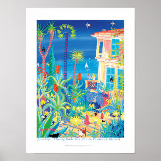 Póster Poster de Arte: Persiguiendo mariposas, Clos du Pe