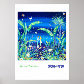 Póster Poster de arte: Plantas bananeras amadas por John