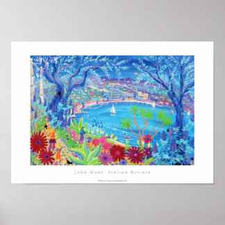 Póster Poster de Arte: Riviera italiana, Liguria.