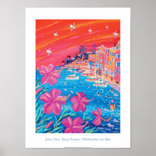 Póster Poster de Arte: Saucy Sunset, Villefranche-sur-Mer