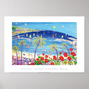 Póster Poster de arte: Sunshine en Paradise, Menton Franc