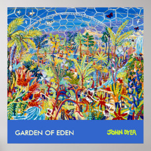 Póster Poster de Arte: The Eden Project Cornwall, Reino U