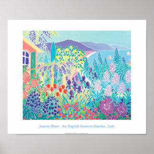 Póster Poster de Arte: Un jardín campestre inglés, Italia
