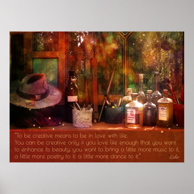 Póster Poster de arte, vida y creatividad (Frente)