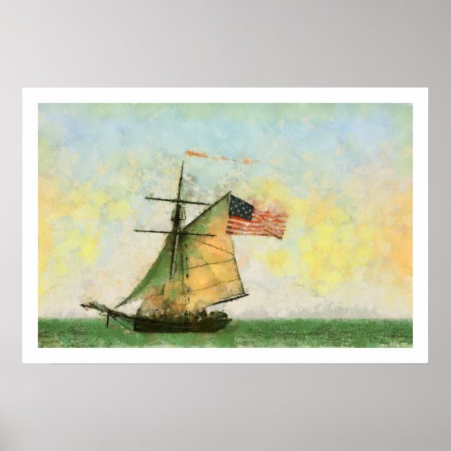 Póster Poster de Artefactos de Barco Alto (Frente)
