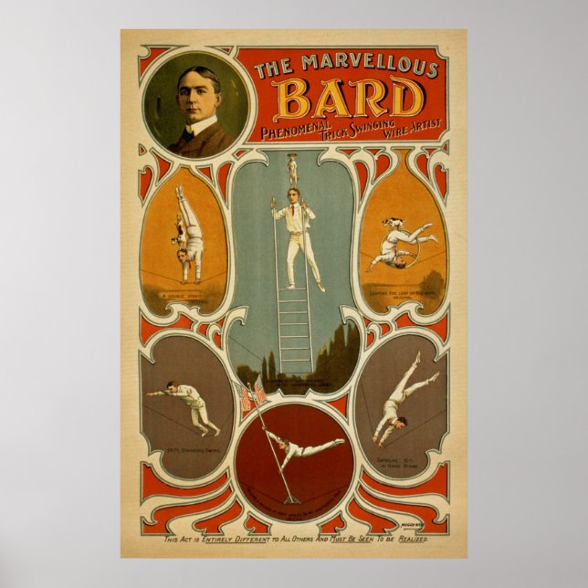 Póster Poster de artes escénicas de época (Frente)
