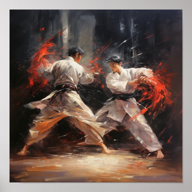 Póster Poster de Artes Marciales cautivador - Cualidad de (Frente)