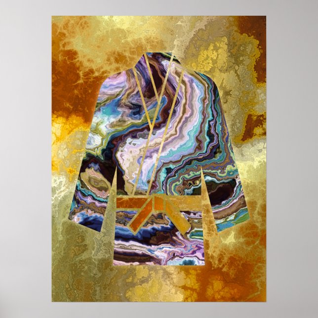 Póster Poster de artes marciales Karate Judo Keikogi Art  (Frente)