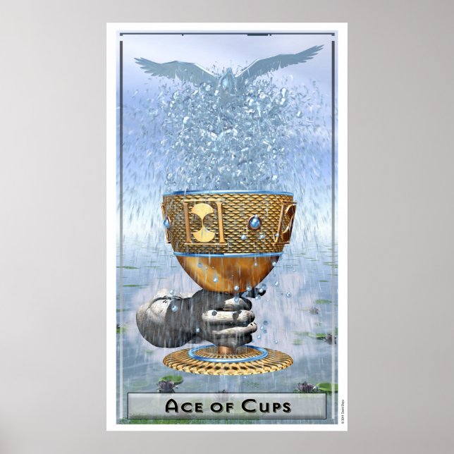 Póster Poster de As de Cups (Frente)