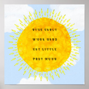 Póster Poster de asesoramiento de regalo de graduación