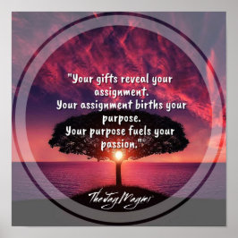 Póster poster de "asignación"