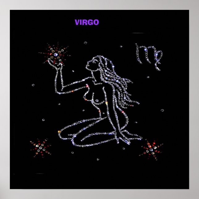 Póster Poster de Astrología Virgo (Frente)