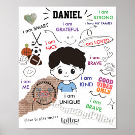 PÓSTER POSTER DE ASUNTOS PARA NIÑOS (PERSONALIZAR)