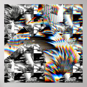 Póster Poster de ataque con arco iris