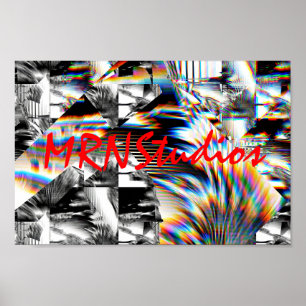 Póster Poster de ataque con arco iris