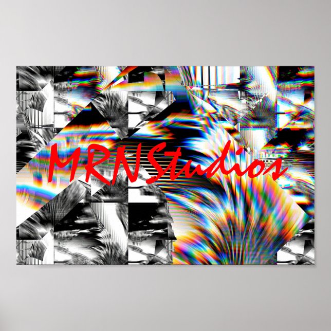 Póster Poster de ataque con arco iris (Frente)