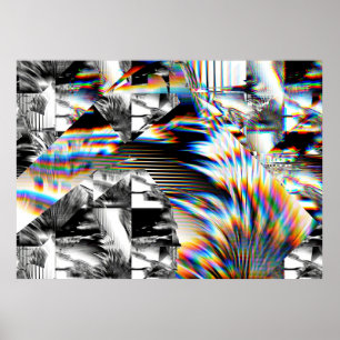 Póster Poster de ataque con arco iris