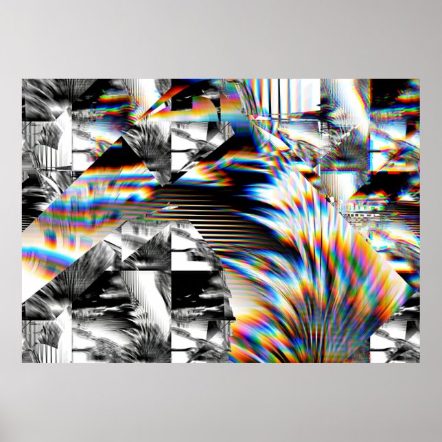 Póster Poster de ataque con arco iris (Frente)