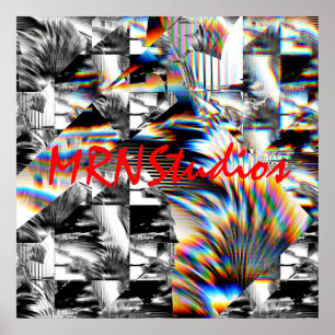 Póster Poster de ataque con arco iris