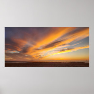 Póster Poster de atardecer