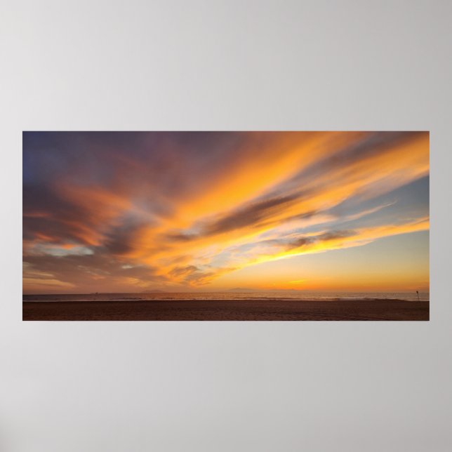 Póster Poster de atardecer (Frente)