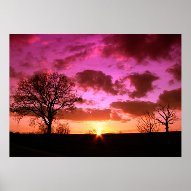 Póster Poster de atardecer (Frente)