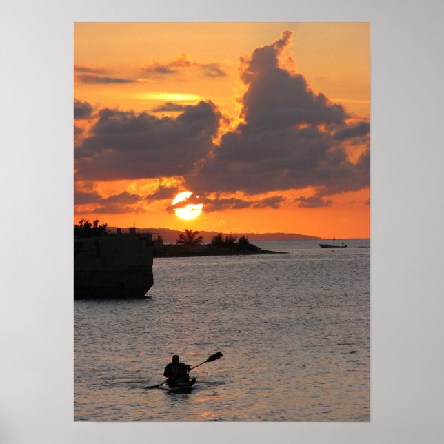 Póster Poster de atardecer (Frente)