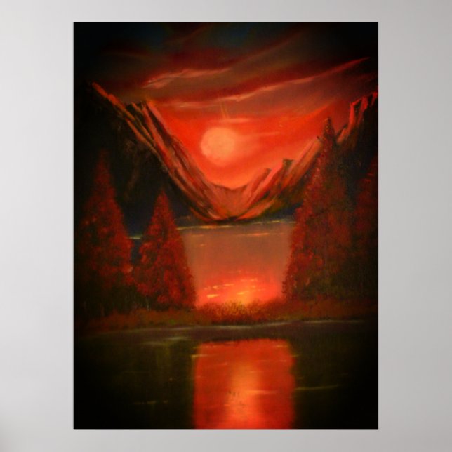 Póster Poster de atardecer (Frente)