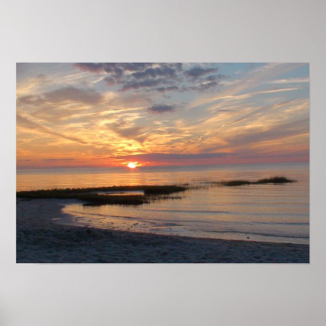 Póster Poster de atardecer de Cape Cod (Frente)