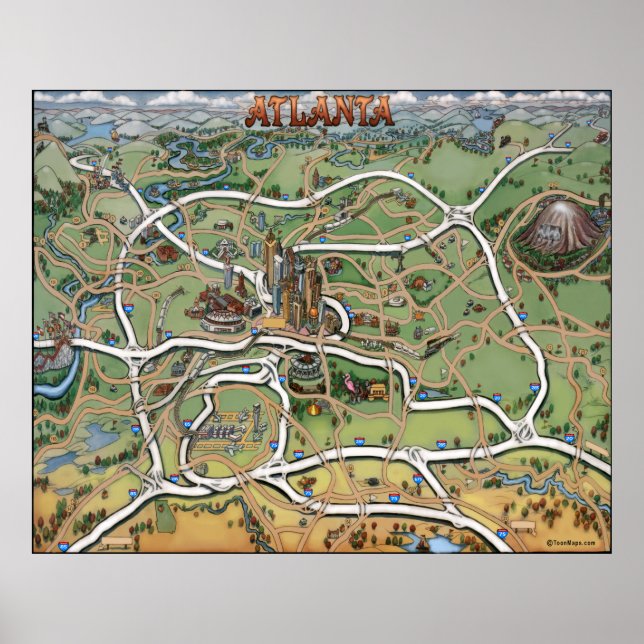 Póster Poster de Atlanta (Frente)