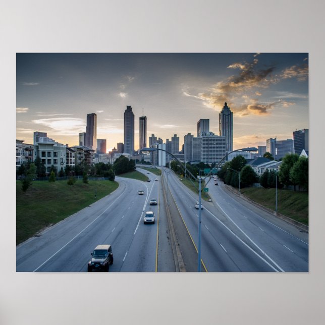 Póster Poster de Atlanta Skyline (Frente)