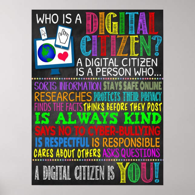 Póster Poster de aula ciudadana digital (Frente)