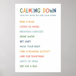 Póster Poster de aula de Calming Corner