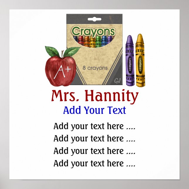 Póster Poster de aula escolar Lg. por SRF (Frente)