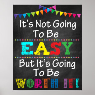 Póster Poster de aula motivacional