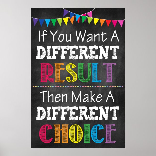 Póster Poster de aula motivacional (Frente)