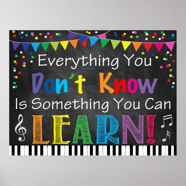 Póster Poster de aula musical (Frente)