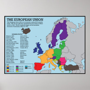 Póster Poster de Aulas de la Unión Europea