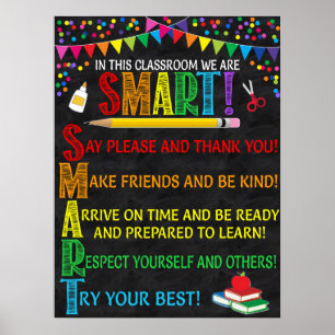 Póster POSTER de aulas de SMART Acronym